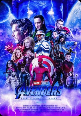 Poster phim Avengers với các siêu anh hùng Marvel